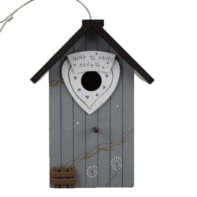 China Europe simple design wooden bird house is good for business gift and decorate home for sale