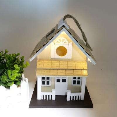 China Sustainable SOLAR outdoor decoe bird house and wooden bird feeder for sale