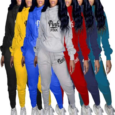 China WholesaleFashion Autumn Sports Breathable Jogger Set Women's Two Piece Sweat Suit Women Jogging Suits Wholesale for sale