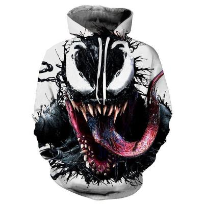 China Custom Venom 2 Hoodies Venom Costume Halloween Anti-Shrink Plus Size Venom Covering Disfraz Mens Hoodies for sale