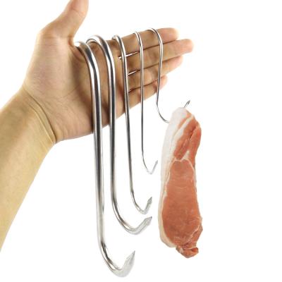 China Easily Cleaned Meat Processing for Smoker Chicken Hunting Ribs Fish Meat Poultry Grill Hook Hanging Drying Tool, Butcher Hook for BBQ for sale