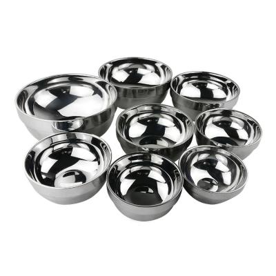 China Sustainable SUS 304 Stainless Steel Resistance Soup Noggin Korean Hot Rice Bowl for sale