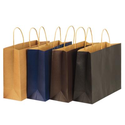 China Good Quality Handmade Design Environmentally Friendly Brown Paper Christmas Gift Kraft Storage Bag for sale