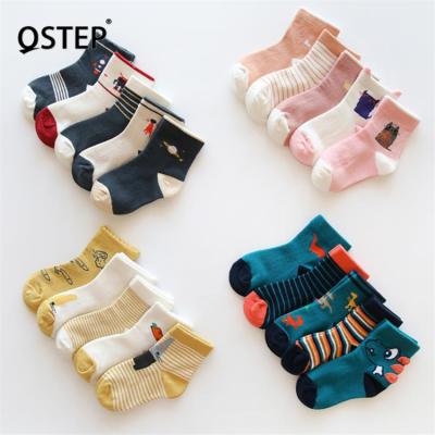 China Wholesale Colorful Animal Anti Slip Winter Socks Baby Cotton Antibacterial for sale