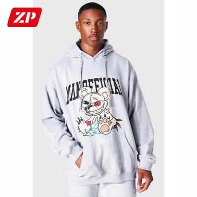 China Winter loose oversize unisex long sleeve thick cotton hoodie pullover men hoodie pullover hoodie for sale