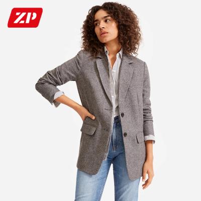 China 2021 Fall Office Breathable Elegant Ladies Coat British Plaid Check Blazer Suit Women Formal Plaid Blazer Coat Jacket Suit British Skirt Suit for sale