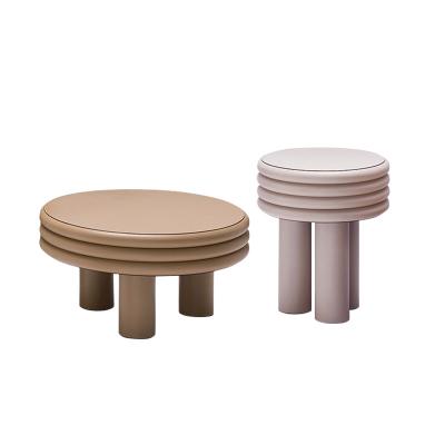 China Modern High Quality Bed End Stools Wood With Leather Foot Stool for sale