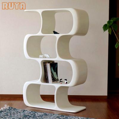 China 4 Stage Modular FRP Home Decor Bookcase Fiberglass Indoor Shelves for sale