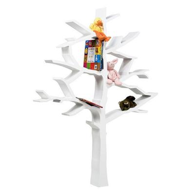 China Unique Design Fiberglass Material Artist Style Molded Tree Shelf for sale