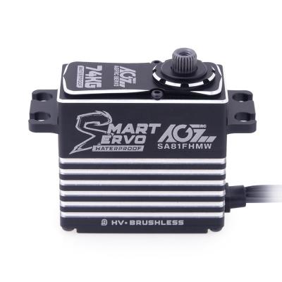 China RC Hobby AGFRC SA81FHMW 74KG Steel Torque Gear 4-Pole Digital RC Brushless Servo Car for sale