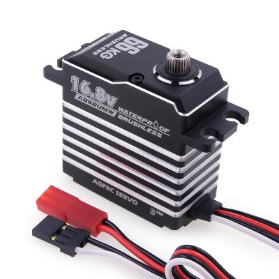 China RC Model A86BUMW 4S Lipo 16.8V Hall Sensor Steel Gears 66KG Brushless Waterproof Servo RC Model for 1/8 RC Car Boat Robot Airplane for sale