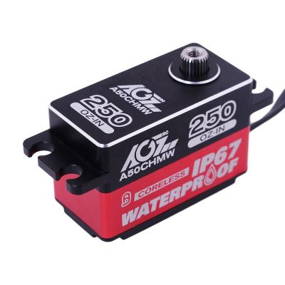 China RC Model Flat Case A50CHMW 18KG 0.11Sec HT Low Profile 1/12 RC Drag Racing Car Servo Waterproof for sale