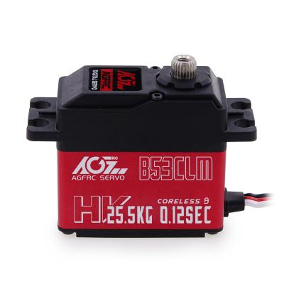 China RC Model Steel Gear B53CLM V2 25.5KG 0.12Sec Mid Torque HT Case Digital RC Aluminum Servo Model for sale