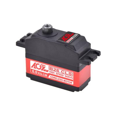 China RC Model AGFrc 6KG B26CLS0.065Sec Servo 6V Coreless RC Model for RC Cars Airplanes for sale