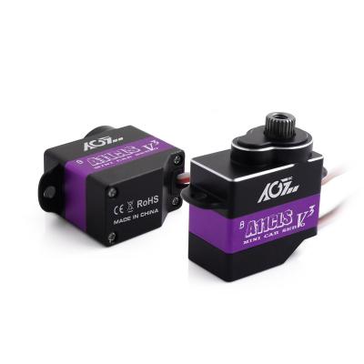 China Hot Selling RC Model AGFrc A11CLS V3 HI Metal Case Gear Coreless Programmable Micro Servo For 1/18 Mini Z RC Car for sale