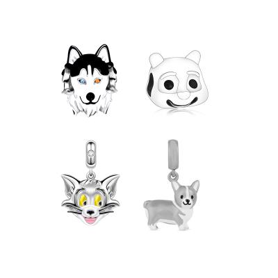 China CLASSIC New Arrival 925 Sterling Silver Bracelet Charms Loose Animal Beads For Jewelry Making for sale