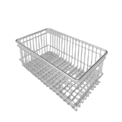 China Sustainable Iron 304 316 Stainless Steel Wire Mesh Storage Baskets With Colorful Package Customized Style for sale