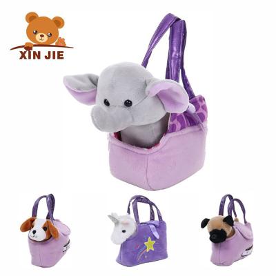 China Soft Candy Cupcake And Puppy Customized Soft Toy Pet Carrier Stuffed Small Animal Pet Bag for sale