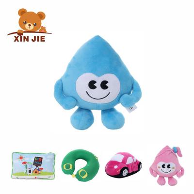 China 2023 Hot Cute Plush Cartoon Animal Battle For Dreamy Bubble Pillow Waterdrop Island Firey Doll Fans Gift Leafy Stuffed Plush Toy for sale