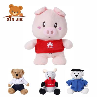 China Customized Colorful Customized Soft Plush Toy Kawaii Plush Toy Bubble Tea Pig Plush Doll Stuffed Toys For Children Present for sale