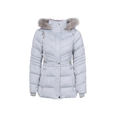 China Huiquan Sale Windproof Anti-wrinkle Clumping Fur Hood Women Winter Coats Warm Padded Coat for sale