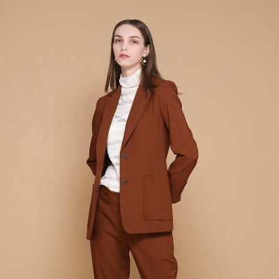 China modern single breasted Anti-wrinkle Huiquan styles women suit OEM elegant women suit set for ladies for sale