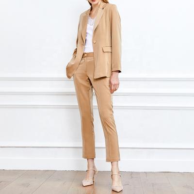 China Breathable Huiquan New Arrival Office England Style Ladies Formal Single Button Suit Professional Blazer for sale