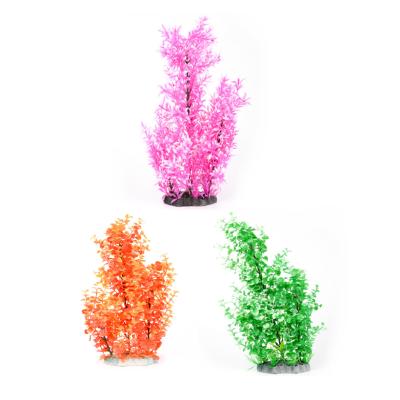 China Viable plastic fish tank decoration aquatic plants simulation grass aquarium decoration for sale