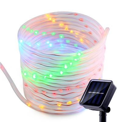 China Outdoor Christmas Decoration Light String Holiday Light PVC Copper Wiring Tube Garden Solar Water Pipe Light Waterproof Lamp for sale