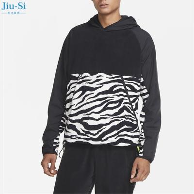 China Custom Reversible OEM Winter Thick Pullover Patch Men's Winter Fleece Hoodies With Elastic Bottom for sale