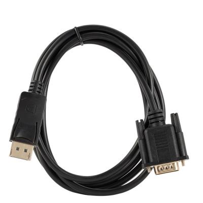 China High Quality 1.8M Male DP Male To VGA Cable 1080p Display Port To VGA Converter Adapter For PC Laptop DP To VGA for sale