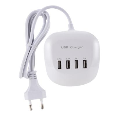 China Mobile Phone 4-Port 3.4A 77W USB HUB Phone Wall Desktop Charger Fast Charging Station Adapter for sale