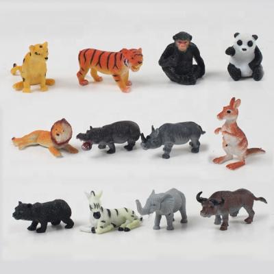 China Tpr+beans inside tpr realistic animal model figures wild animal toy on stock for sale