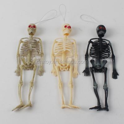 China PVC 3 Designs Assorted Plastic Skeleton For Halloween for sale