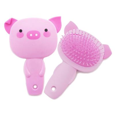 China Handheld Lovely Unbreakable Plastic Hairbrush Special Shaped Mini Hair Brush Comb Dog Shaped Hair Brush Bear Design Kids Gift for sale