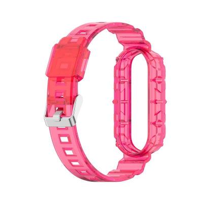 China New Unique Transparent Clear Chinber TPU Watch Band Strap Band for Xiaomi MI Band 3/4/5 for sale