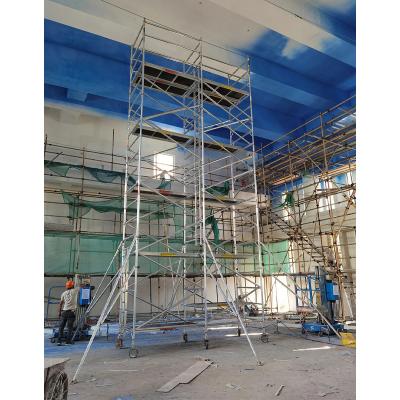 China Scafold / Ladder Frame Aluminium Scaffolding Ladder Mobile for sale