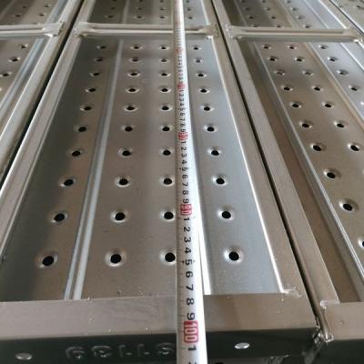 China Construction Galvanized Scaffolding Boards Walking Platform Q195 Metal Deck Steel Plank for sale