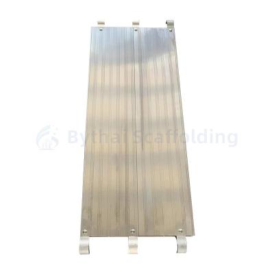 China Lightweight Aluminum Scaffolding Plank for Mexico EN39/BS1139 Standard and Maintenance for sale