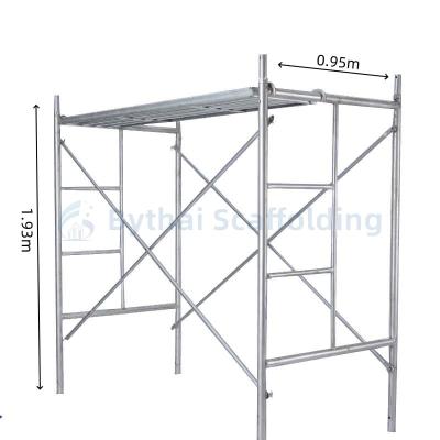 China Painted Q235 Full Set Mason Frame Steel Scaffold with Gravity Lock OEM Service for sale