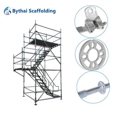 China Strength Q235 Steel Rosette Ringlock Scaffolding Set for Industrial Construction Staging for sale