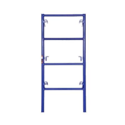 China Orange Pre-Galvanized Q235 Steel Frame Scaffolding 3′ X 6′ High Stability Lightweight Ladder Style for Construction for sale