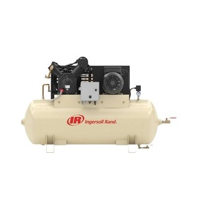 China Hotels Automatic Control 2.2-22kw Compression 8barg Horizontal Two Stage Air Storage Tank Air Compressor for sale