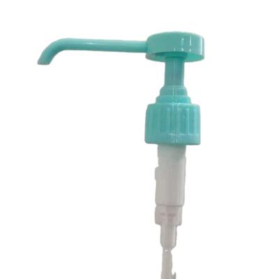 China Non Visible Long Spout 28/410 PP Plastic Spill Hand Tamper Lotion Pump With Proof Ring for sale