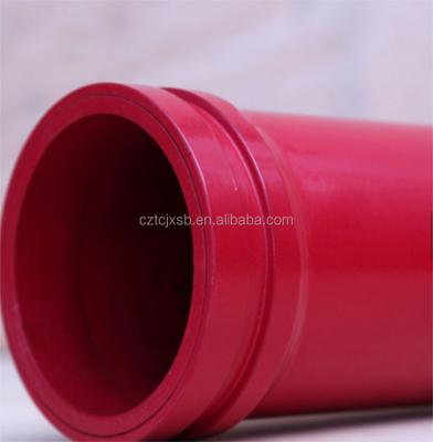 China Building Material Shops Schwing and PM zx Twin Wall Concrete Pipe Twin Wall Concrete Pump Pipe Manufacture DN125mm*4.5(2.5+3)mm*3000mm Te koop