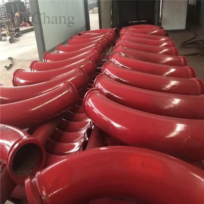 China Hot Sale Tralier and Construction Concrete Pump Elbow DN125 Twin Wall for Concrete Pump Parts for sale