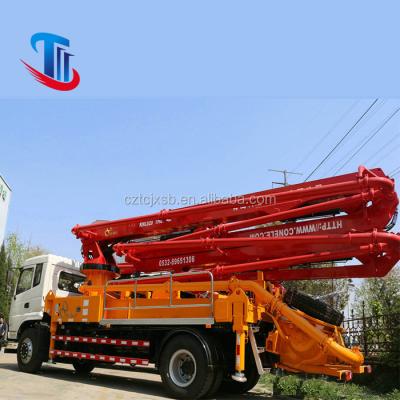 China New condition hotels mini concrete pump truck isuzu concrete pump truck for sale Te koop