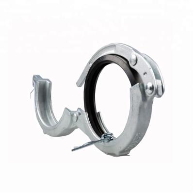 China Communication Hose Quick Clamp For Concrete Pump Hose , 5inch Quick Release Clamps For Schwing / Putzmeister Te koop