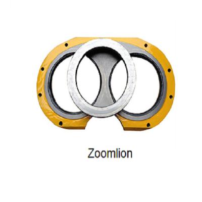 China Trailer Pump Zoomlion Concrete Pump Spare Parts Wear Plate and Cut Ring Wear Resistance Eyeglasses Plate for sale