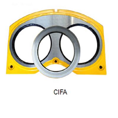 Cina Concrete Pump Parts Construction Machinery Parts Eye Glasses Use Plate And Cutting Ring in vendita